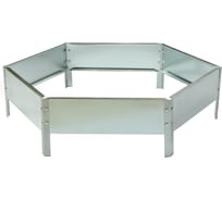 Оцинкованная клумба Greengo d=100 см, h=15 см 5498359