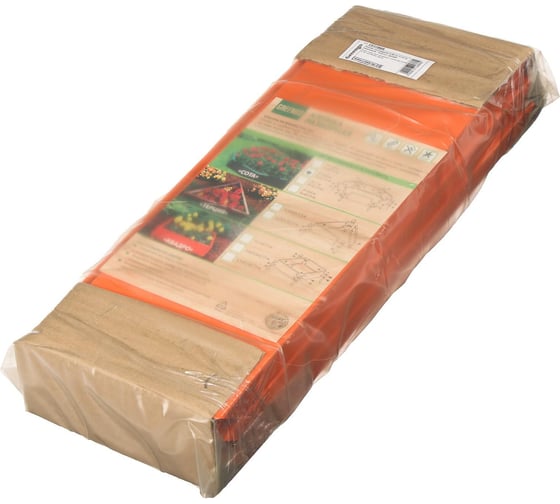 Оцинкованная клумба Greengo d=80 см, h=15 см, оранжевый 1822888