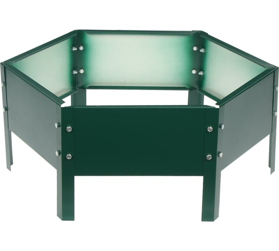 Оцинкованная клумба Greengo d=60 см, h=15 см, зеленый мох 1822885 1