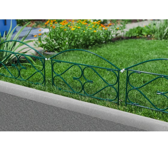 Ограждение Greengo Дачный плюс 50x315 см, 5 секций, зеленое 2083042
