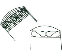 Ограждение Greengo Узкий мини 37x325 см, 5 секций, зеленое 2083052