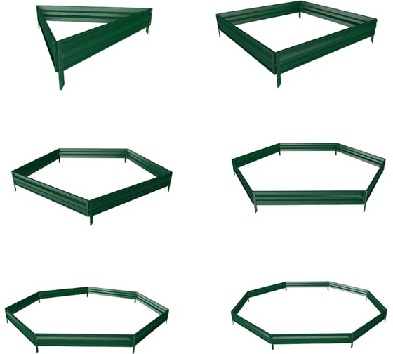 Сборная клумба Delta-Park KS100, зелёная 3005013_20