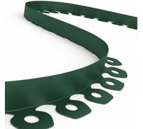 Садовый пластиковый бордюр ГеоПластБорд Манго для дачи высота 38 мм, 10 м, цвет зелёный GPBG38.10.30.Gr