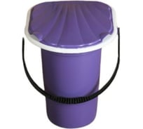 Ведро-туалет СИМАЛЕНД 18 л, съемный стульчак, фиолетовый 4623840