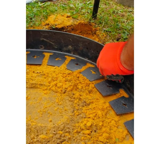 Пластиковый бордюр ГеоПластБорд Стафф 80 мм, длина 2.5 м GPBC80mm