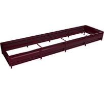 Сборная грядка Delta-Park GU 1х4 м, коричнево-красная 30011_GU14Ch