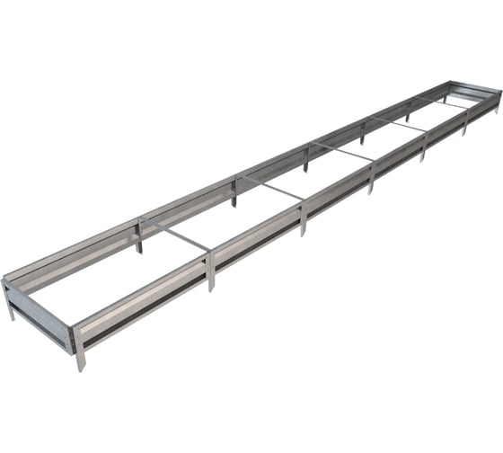 Готовая грядка Delta-Park GL 0.7х6 м, серебристая 30010_GL706Zn 1