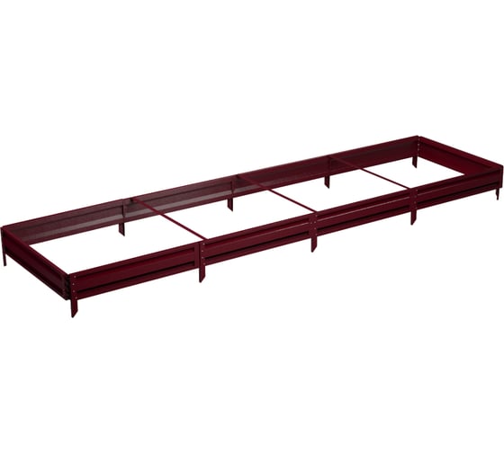 Готовая грядка Delta-Park GL 1х4 м, коричнево-красная 30010_GL14Ch 1