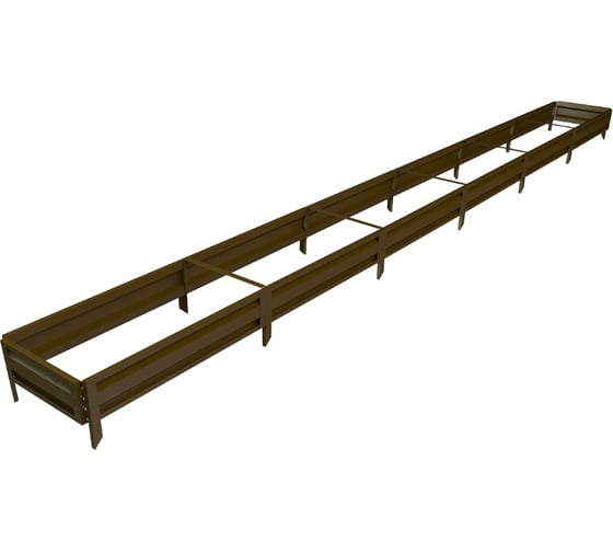 Готовая грядка Delta-Park GL 0.5х6 м, коричневая 30010_GL506Br