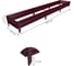Готовая грядка Delta-Park GL 0.5х3 м, коричнево-красная 30010_GL503Ch 2