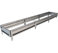Готовая грядка Delta-Park GL 0.5х3 м, серебристая 30010_GL503Zn