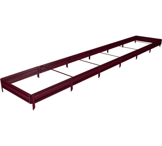 Готовая грядка Delta-Park GL 1х6 м, коричнево-красная 30010_GL16Ch 1
