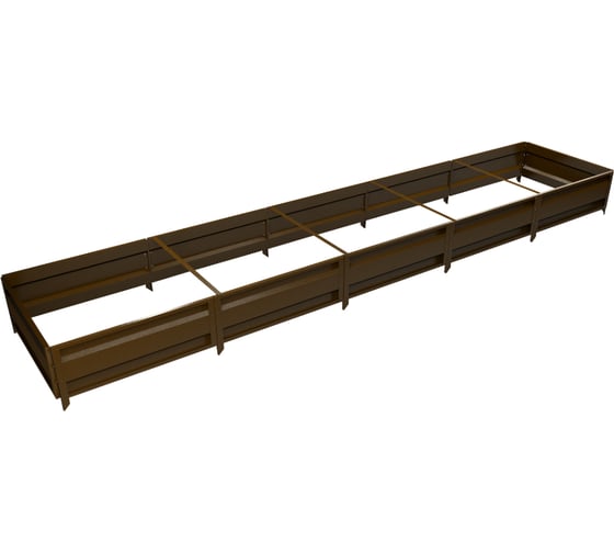 Сборная грядка Delta-Park GU 1х5 м, коричневая 30011_GU15Br 1