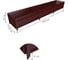 Сборная грядка Delta-Park GU 0.5х3 м, коричнево-красная 30011_GU503Ch 2