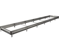 Готовая грядка Delta-Park GL 1х6 м, серебристая 30010_GL16Zn