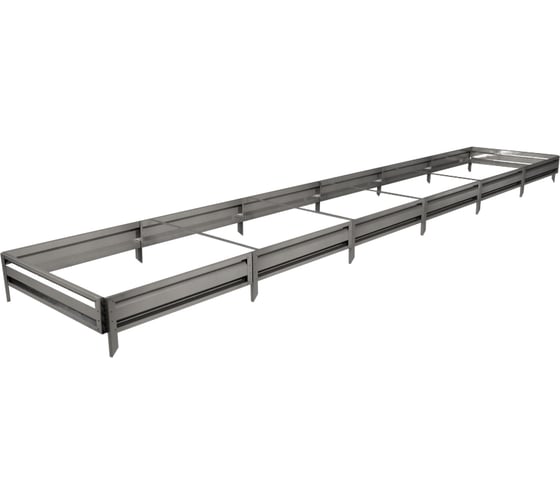 Готовая грядка Delta-Park GL 1х6 м, серебристая 30010_GL16Zn