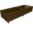 Сборная грядка Delta-Park GU 0.7х2 м, коричневая 30011_GU702Br 1