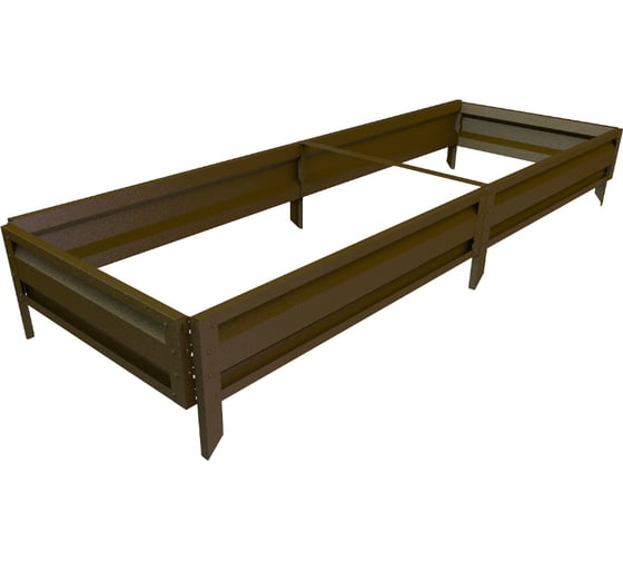 Готовая грядка Delta-Park GL 0.7х2 м, коричневая 30010_GL702Br 1