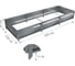 Сборная грядка Delta-Park GU 1х3 м, серебристая 30011_GU13Zn 2