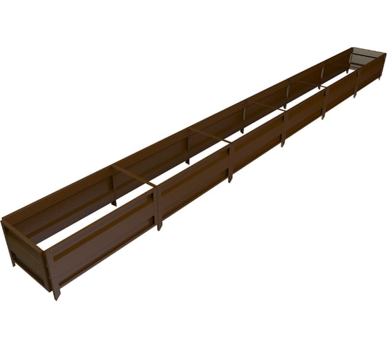 Сборная грядка Delta-Park GU 0.5х6 м, коричневая 30011_GU506Br 1