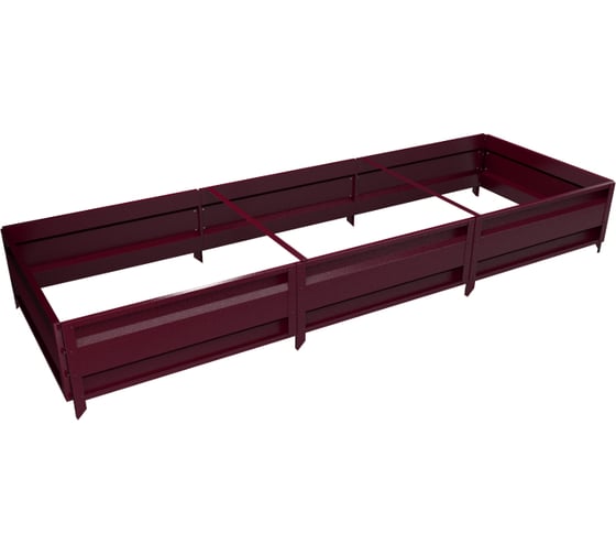 Сборная грядка Delta-Park GU 1х3 м, коричнево-красная 30011_GU13Ch