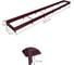 Готовая грядка Delta-Park GL 0.7х6 м, коричнево-красная 30010_GL706Ch 2
