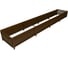 Сборная грядка Delta-Park GU 0.7х4 м, коричневая 30011_GU704Br 1