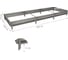 Готовая грядка Delta-Park GL 1х3 м, серебристая 30010_GL13Zn 2