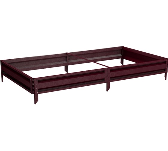 Готовая грядка Delta-Park GL 1х2 м, коричнево-красная 30010_GL12Ch