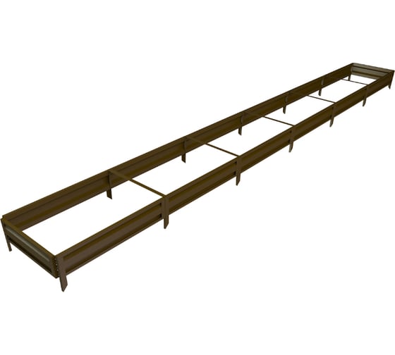 Готовая грядка Delta-Park GL 0.7х6 м, коричневая 30010_GL706Br