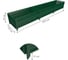 Сборная грядка Delta-Park GU 0.5х3 м, зеленая 30011_GU503Gr 2