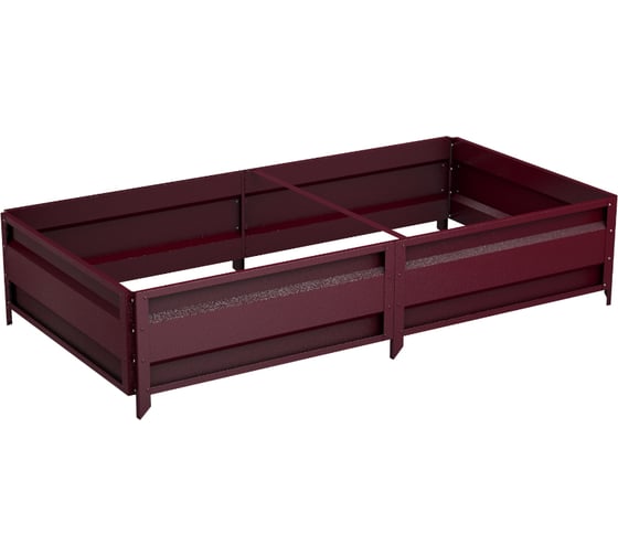 Сборная грядка Delta-Park GU 1х2 м, коричнево-красная 30011_GU12Ch