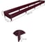 Готовая грядка Delta-Park GL 0.5х4 м, коричнево-красная 30010_GL504Ch 2
