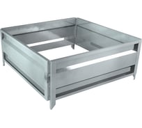 Сборная грядка Delta-Park GU 1х1 м, серебристая 30011_GU11Zn