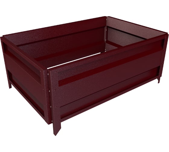 Сборная грядка Delta-Park GU 0.7х1 м, коричнево-красная 30011_GU701Ch 1