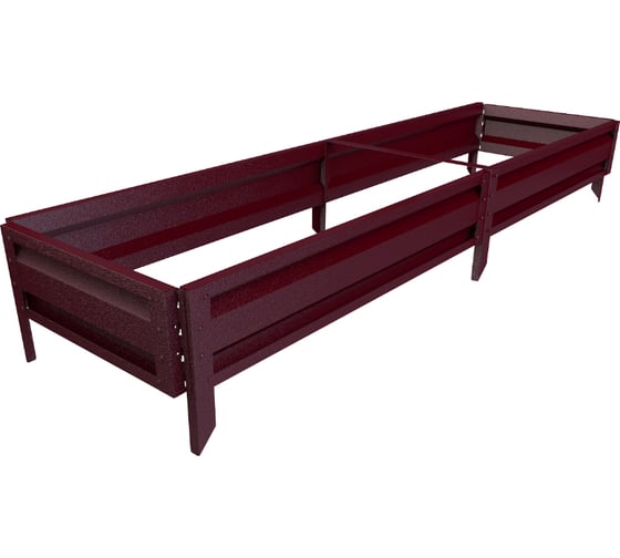 Готовая грядка Delta-Park GL 0.5х2 м, коричнево-красная 30010_GL502Ch
