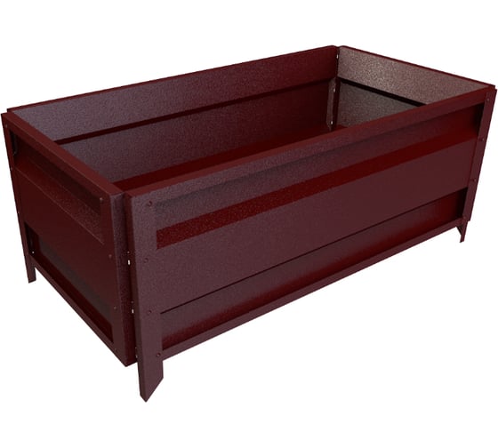 Сборная грядка Delta-Park GU 0.5х1 м, коричнево-красная 30011_GU501Ch 1