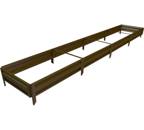 Готовая грядка Delta-Park GL 0.7х4 м, коричневая 30010_GL704Br