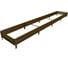 Готовая грядка Delta-Park GL 0.7х4 м, коричневая 30010_GL704Br 1
