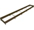 Готовая грядка Delta-Park GL 0.7х5 м, коричневая 30010_GL705Br 1