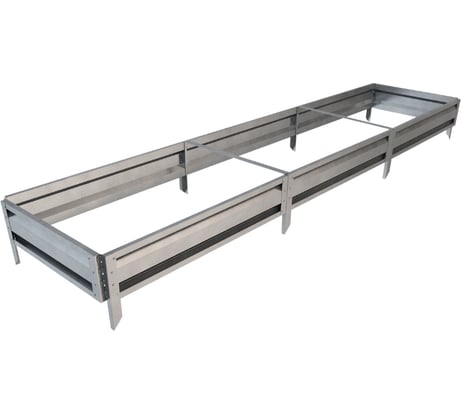 Готовая грядка Delta-Park GL 0.7х3 м, серебристая 30010_GL703Zn