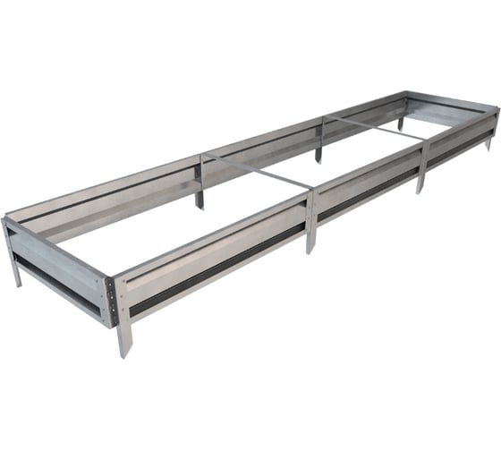 Готовая грядка Delta-Park GL 0.7х3 м, серебристая 30010_GL703Zn 1