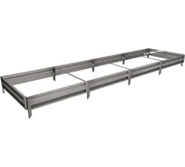 Готовая грядка Delta-Park GL 1х4 м, серебристая 30010_GL14Zn