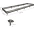 Готовая грядка Delta-Park GL 1х4 м, серебристая 30010_GL14Zn 2