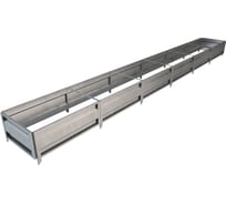 Сборная грядка Delta-Park GU 0.7х6 м, серебристая 30011_GU706Zn
