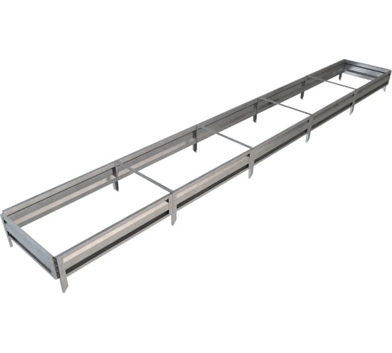 Готовая грядка Delta-Park GL 0.7х5 м, серебристая 30010_GL705Zn 1