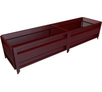 Сборная грядка Delta-Park GU 0.5х2 м, коричнево-красная 30011_GU502Ch