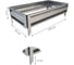 Готовая грядка Delta-Park GL 0.5х1 м, серебристая 30010_GL501Zn 2