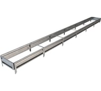 Готовая грядка Delta-Park GL 0.5х6 м, серебристая 30010_GL506Zn