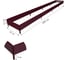 Готовая грядка Delta-Park GX 0.45х3.8 м, коричнево-красная 30020GX_45345Ch 2